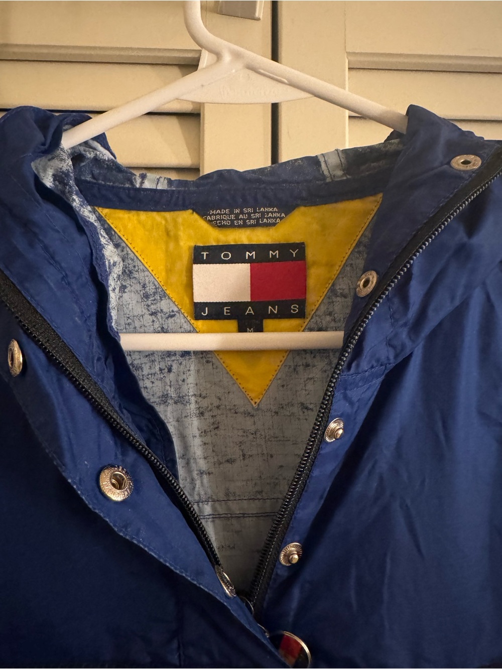 Vintage Tommy Hilfiger Blue Pullover Windbreaker Jacket - Picture 2 of 3